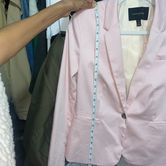 NEW Lovely Pink Banana Republic Suit Jacket 8P - Picture 7 of 7